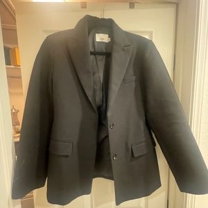 Black cotton blazer